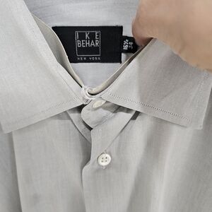 Ike Behar Men's Gray Shirt